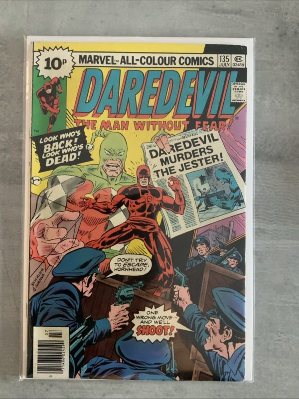 Marvel Comics Daredevil #135 1976 Bronze Age