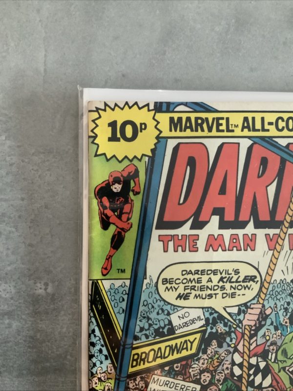 Marvel Comics Daredevil #136 1976 Bronze Age - Image 2
