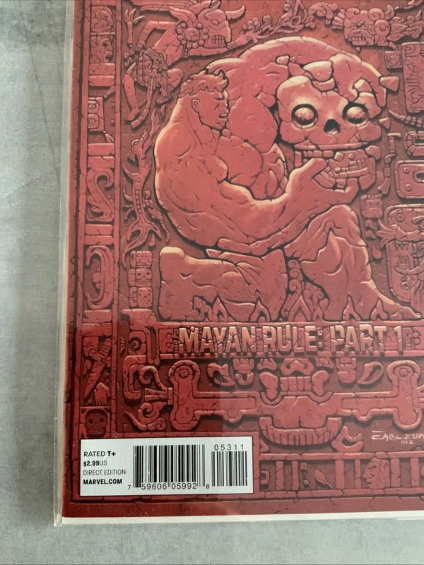 Marvel Comics Hulk #53 Very Low Print Run Red Hulk Mayan Rule 2012 - Image 5
