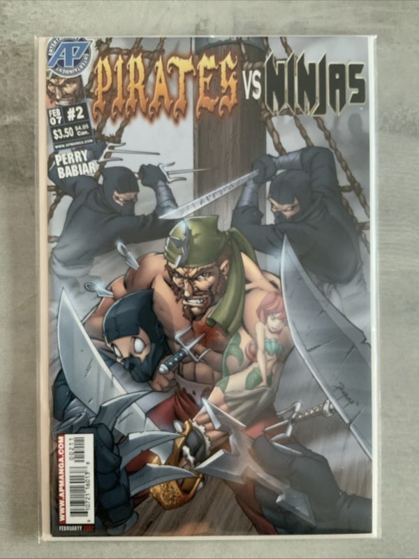 Antarctic Press Comics Pirates VS Ninjas  #2 Scarce In Uk 2007