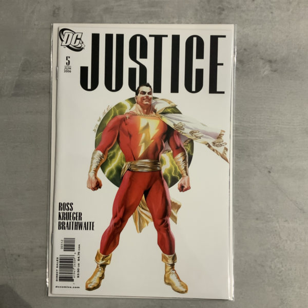 DC Comics Justice #5 Scarce Shazam Alex Ross 2nd Print Variant 2006