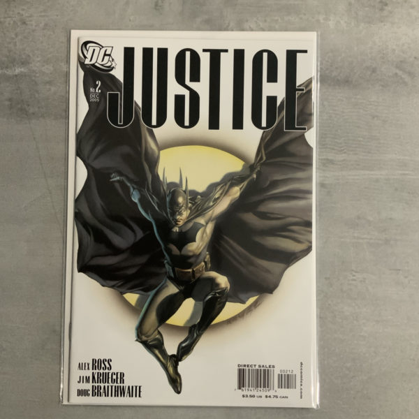 DC Comics Justice #2 Very Scarce Alex Ross 2nd Print Variant Batman 2005