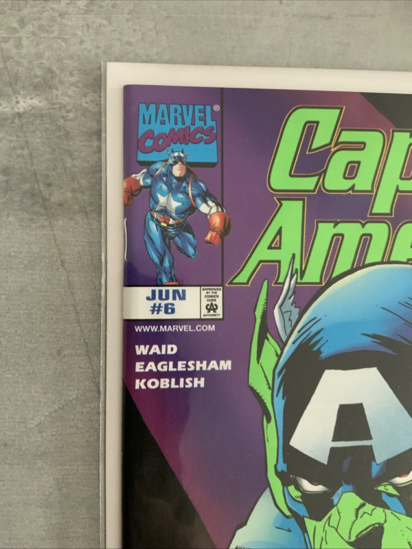 Marvel Comics Captain America #6 1998 Skrull Cover Scarce - Image 2