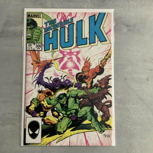 Marvel Comics The Incredible Hulk #306 1985 Bronze Age