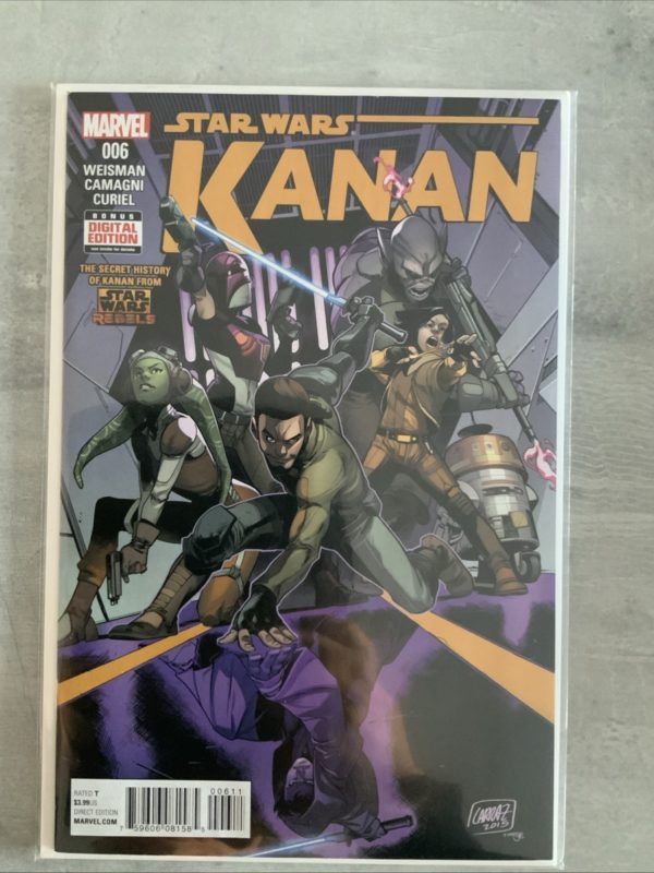 Marvel Comics Star Wars Kanan #6 2015 1st App Ezra Bridger KEY