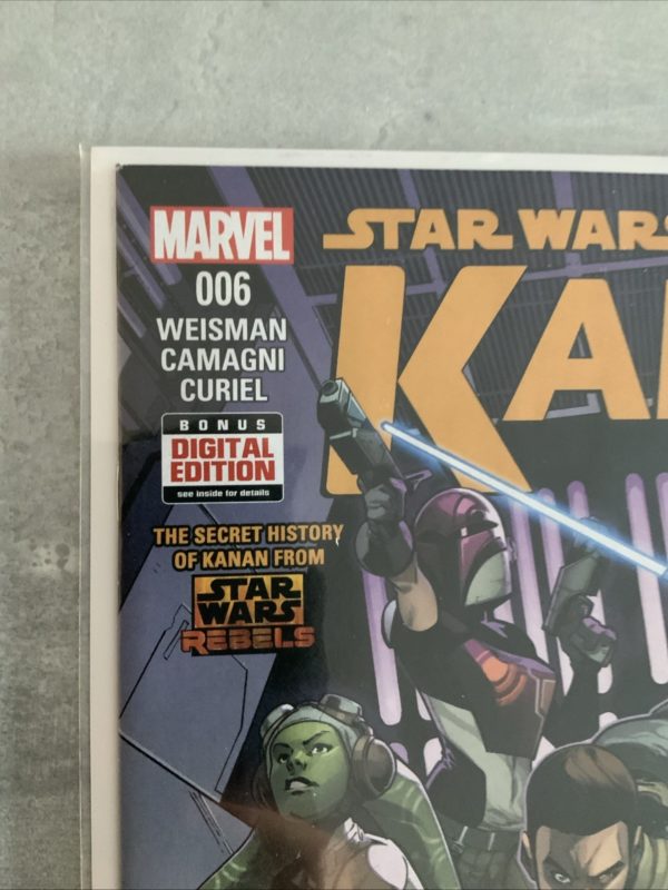 Marvel Comics Star Wars Kanan #6 2015 1st App Ezra Bridger KEY - Image 2
