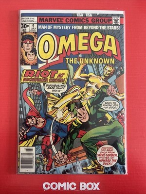 Marvel Comics Omega The Unknown #9 Key Cents 1st Appearance 2nd Foolkiller 1977