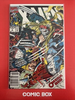 Marvel Comics X-Men #5 Jim Lee 2nd Appearance Omega Red 1992 Newsstand Variant