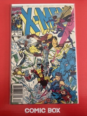 Marvel Comics X-Men #3 Jim Lee Cover Newsstand Variant 1991