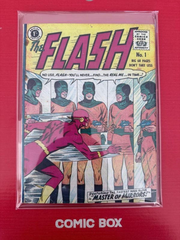 Extremely Rare The Flash #1 Master of Mirrors British Ed 1960 Thorpe & Porter