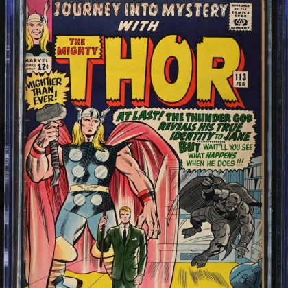 CGC Graded [6.0] MarvelJourney into Mystery #113 Silver Age Origin of Loki