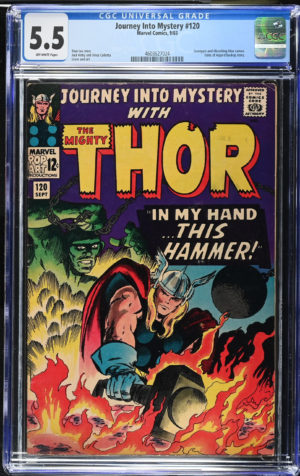<b>CGC Graded [5.5] Marvel<Br>Journey into Mystery #120</b><br><p style="font-size:10px"> Silver Age Absorbing Man Cameo</p>