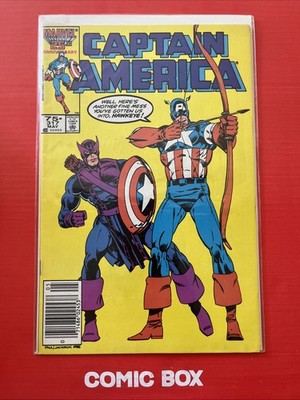 Marvel Comics Captain America #317 Newsstand Variant 1986