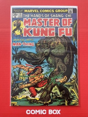 Marvel Comics Master Of Kung Fu #19 Vs Man Thing Cents 1974 Bronze Age