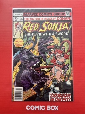 Marvel Comics Red Sonja #5 1977 Bronze Age Cents