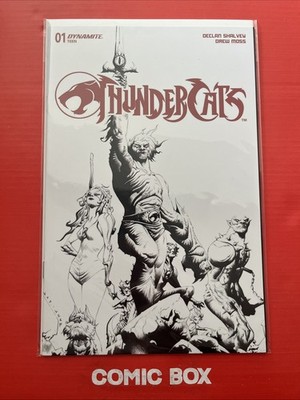 Dynamite Comics Thundercats #1 Jae Lee Cvr T Incentive Black And White 2024