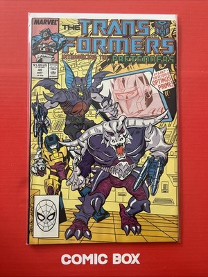 Marvel Comics The Transformers #40 1st Pretenders + Return Of Optimus Prime