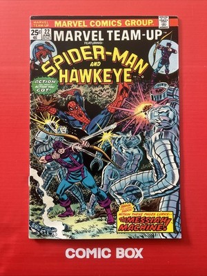 Marvel Team Up Comics Ft Spider-Man & Hawkeye #22 1974 Bronze Mark Jewellers - Image 2