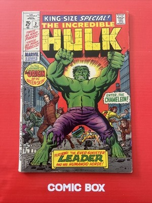 Marvel Comics The Incredible Hulk #2 King Size Special Lovely Condition 1969