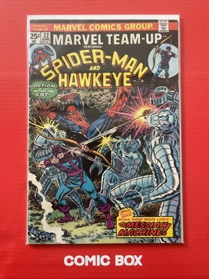 Marvel Team Up Comics Ft Spider-Man & Hawkeye #22 1974 Bronze Mark Jewellers