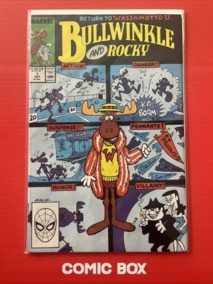 Marvel Comics Bullwinkle And Rocky #7 Very Scarce In The Uk 1988