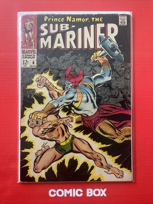 Marvel Comics Prince Namor The Sub-Mariner #4 1968 No Stop Staple