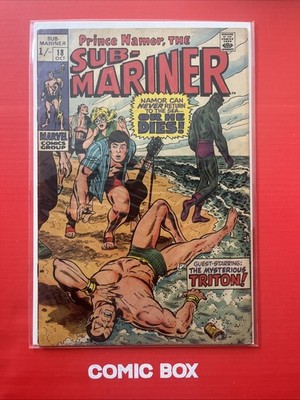 Marvel Comics Prince Namor The Sub-Mariner #18 1969 Silver Age