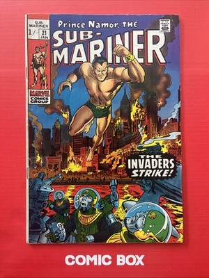 Marvel Comics Prince Namor The Sub-Mariner #21 1970 Bronze Age - Image 2