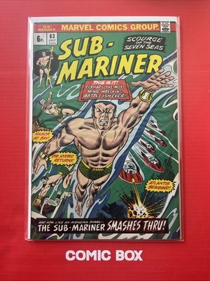 Marvel Comics Prince Namor The Sub-Mariner #63 1973 Bronze Age
