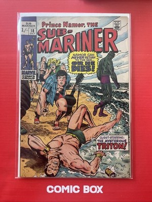 Marvel Comics Prince Namor The Sub-Mariner #18 1969 Silver Age