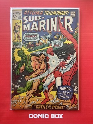 Marvel Comics Prince Namor The Sub-Mariner #31 1970 Bronze Age