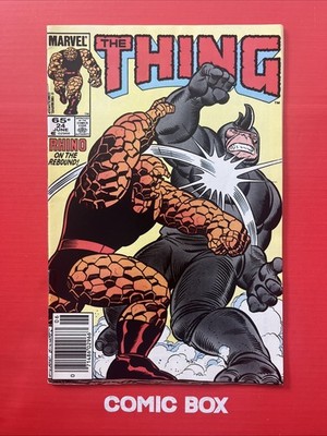 Marvel Comics The Thing #24 1985 Bronze Age Newsstand Variant - Image 2