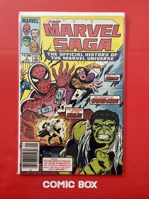 Marvel Comics The Marvel Saga #2 1986 Newsstand Variant Rare