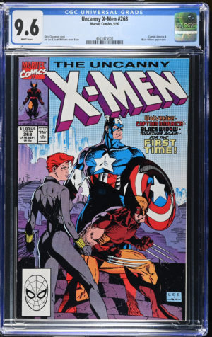 <b>CGC Graded [9.6] Marvel<Br>Uncanny X-Men #268</b><br><p style="font-size:10px"> Iconic Jim Lee</p>