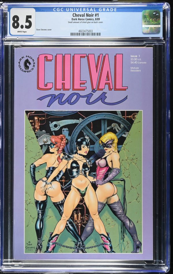 <b>CGC Graded [8.5] Dark Horse<Br>Cheval Noir #1</b><br><p style="font-size:10px"> Dave Stevens Classic</p>