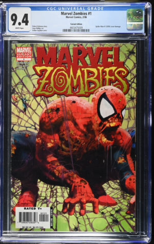 <b>CGC Graded [9.4] Marvel<Br>Zombies #1</b><br><p style="font-size:10px"> Homage Variant</p>