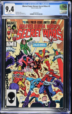 <b>CGC Graded [9.4] Marvel<Br>Super Heroes Secret Wars #5</b><br><p style="font-size:10px"> Volume 1</p>