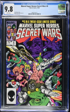 <b>CGC Graded [9.8] Marvel<Br>Super Heroes Secret Wars #6</b><br><p style="font-size:10px"> Volume 1</p>