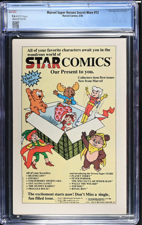 <b>CGC Graded [9.6] Marvel<Br>Sup Heroes Secret Wars #12</b><br><p style="font-size:10px"> Vol 1</p> - Image 2