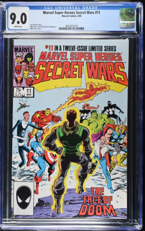 <b>CGC Graded [9.0] Marvel<Br>Sup Heroes Secret Wars #11</b><br><p style="font-size:10px"> Vol 1</p>