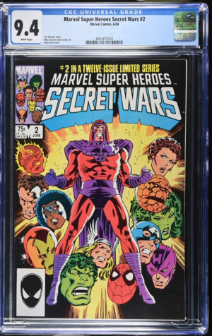 <b>CGC Graded [9.4] Marvel<Br>Super Heroes Secret Wars #2</b><br><p style="font-size:10px"> Vol 1</p>