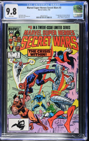 <b>CGC Graded [9.8] Marvel<Br>Super Heroes Secret Wars #3</b><br><p style="font-size:10px"> 1st App of Volcana & Titania Vol 1</p>
