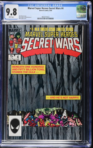 <b>CGC Graded [9.8] Marvel<Br>Super Heroes Secret Wars #4</b><br><p style="font-size:10px"> Vol 1</p>