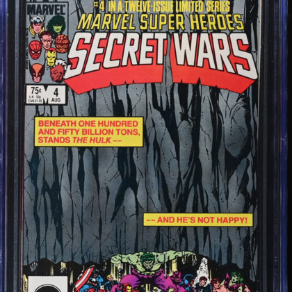 CGC Graded [9.8] MarvelSuper Heroes Secret Wars #4 Vol 1