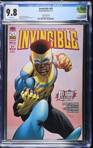 <b>CGC Graded [9.8] Image<Br>Invincible #89</b><br><p style="font-size:10px"> Mega Rare 2nd Printing Variant</p>