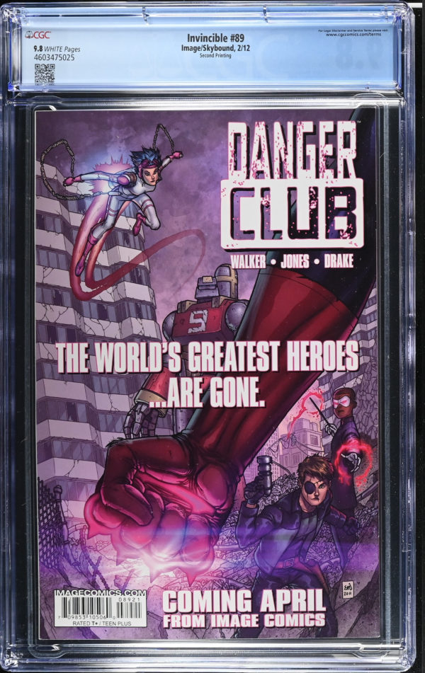 <b>CGC Graded [9.8] Image<Br>Invincible #89</b><br><p style="font-size:10px"> Mega Rare 2nd Printing Variant</p> - Image 2