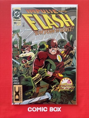 DC Comics Impulse And Flash Tear Down The House #95 Very Scarce DC Logo 1994