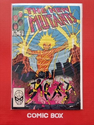 marvel comics The New Mutants #12 1984 Bronze Age