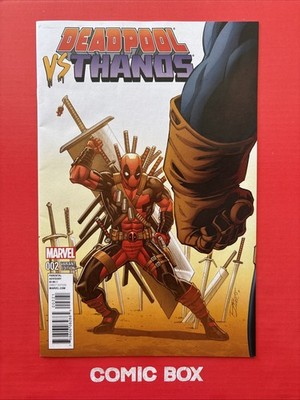 Marvel Comics Deadpool Vs Thanos #2 Ron Lim Variant Cover 2015 - Image 4