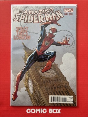 Marvel Comics The Amazing Spider-Man #1 Bagley 1:25 London Variant 2015